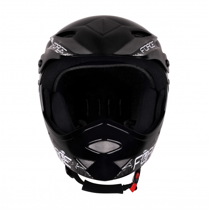 Casca Force Downhill Junior negru lucios S-M (54-58 cm) [3]