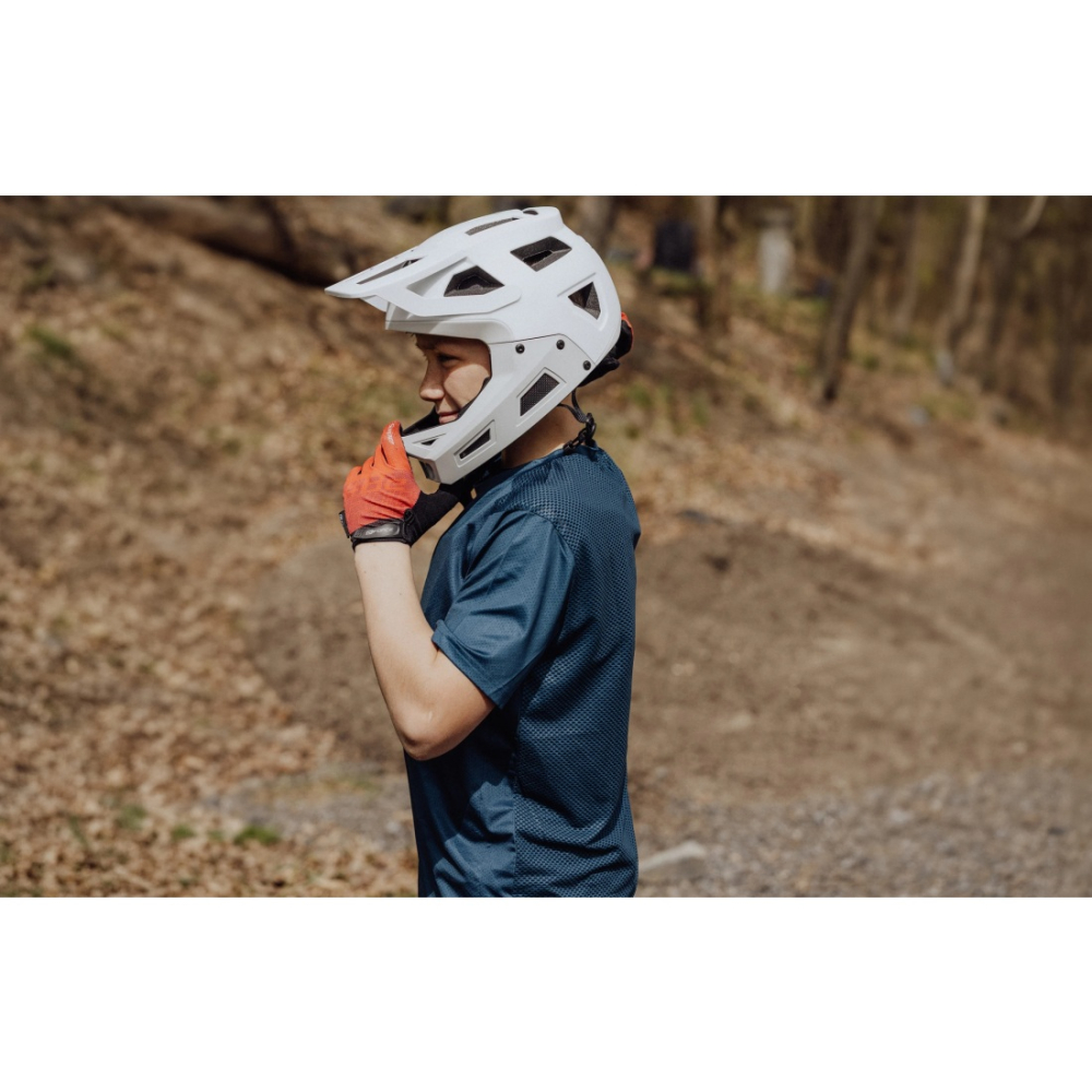 Casca Force DROP downhill, alb-gri L-XL [5]