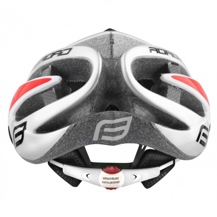 Casca Force Road, alb/rosu L-XL (58-63 cm) [5]