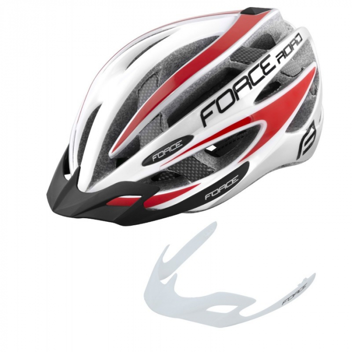 Casca Force Road, alb/rosu L-XL (58-63 cm) [2]
