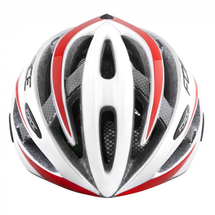 Casca Force Road, alb/rosu L-XL (58-63 cm) [4]