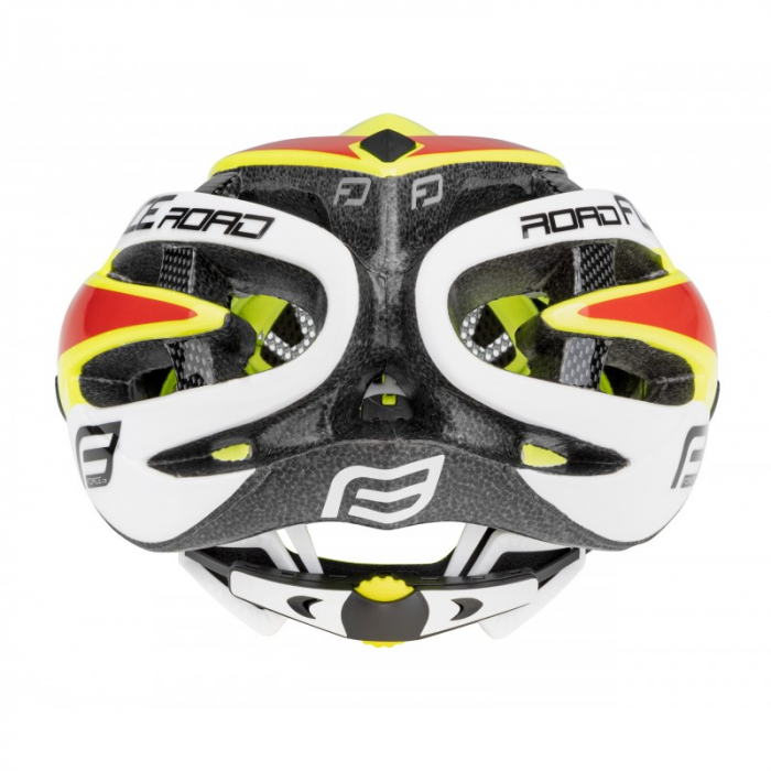 Casca Force Road, fluo/alb/rosu L-XL (58-63 cm) [5]
