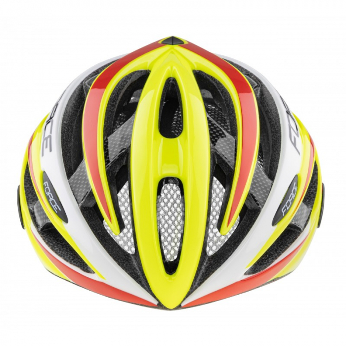 Casca Force Road, fluo/alb/rosu S-M (54-58 cm) [4]