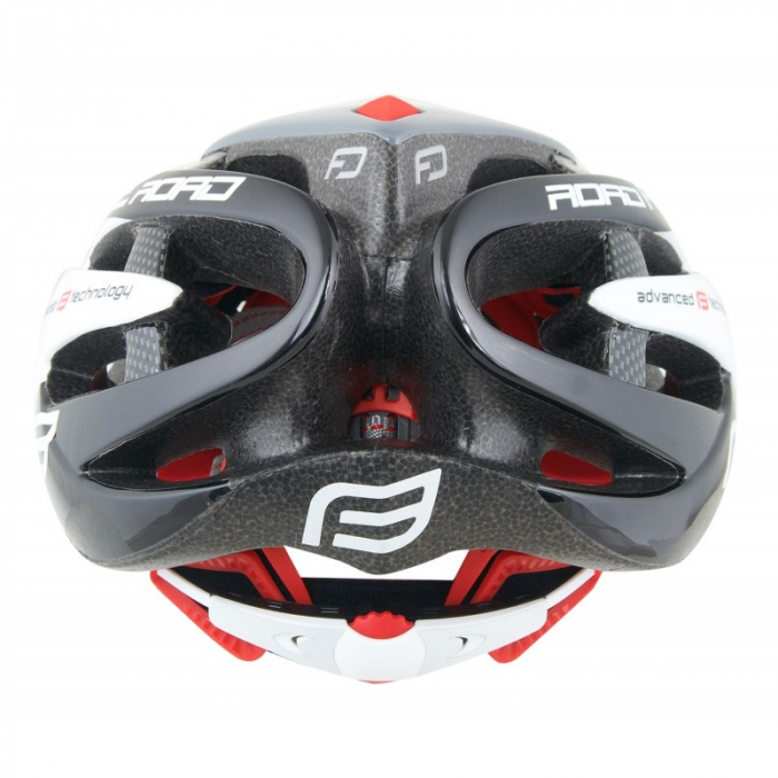 Casca FORCE ROAD junior, negru-alb-gri, XS -S (48-54 cm) [3]