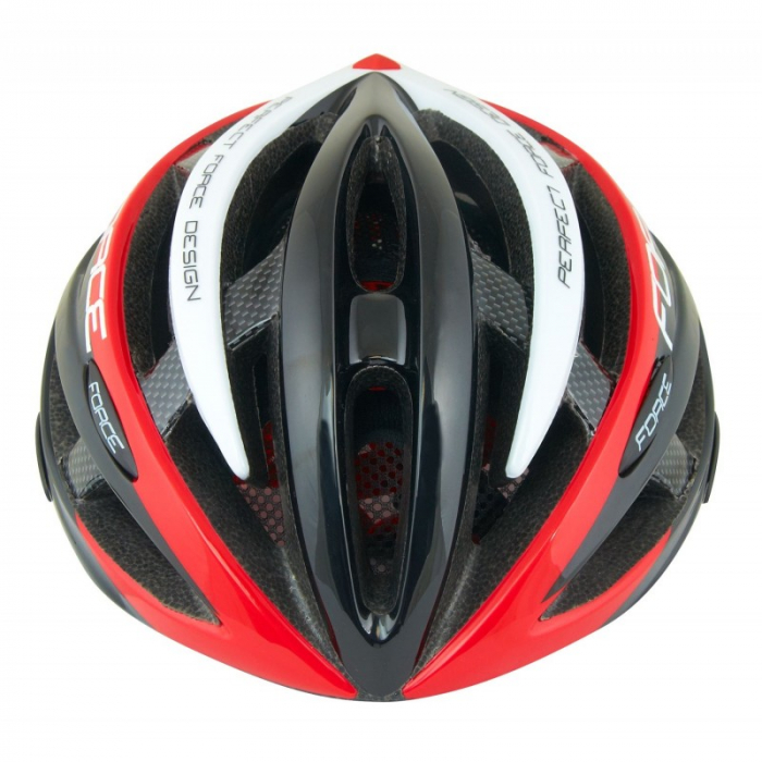Casca Force Road Junior, negru-rosu-alb, XS-S (48-54 cm) [3]