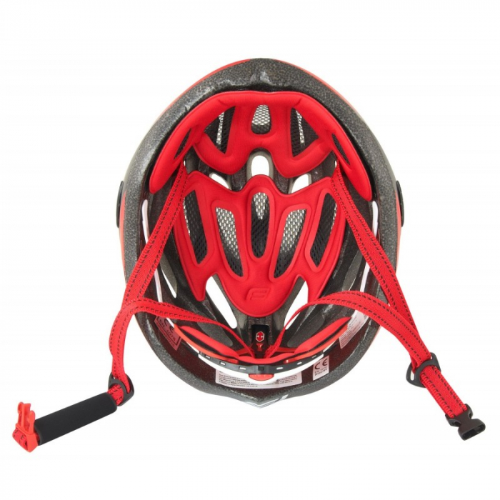 Casca Force Road Junior, negru-rosu-alb, XS-S (48-54 cm) [5]