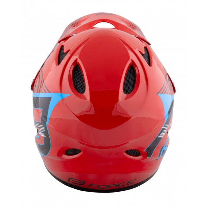 Casca Force Tiger Downhill Rosu/negru/Bleu L-XL (59-61 cm) [2]