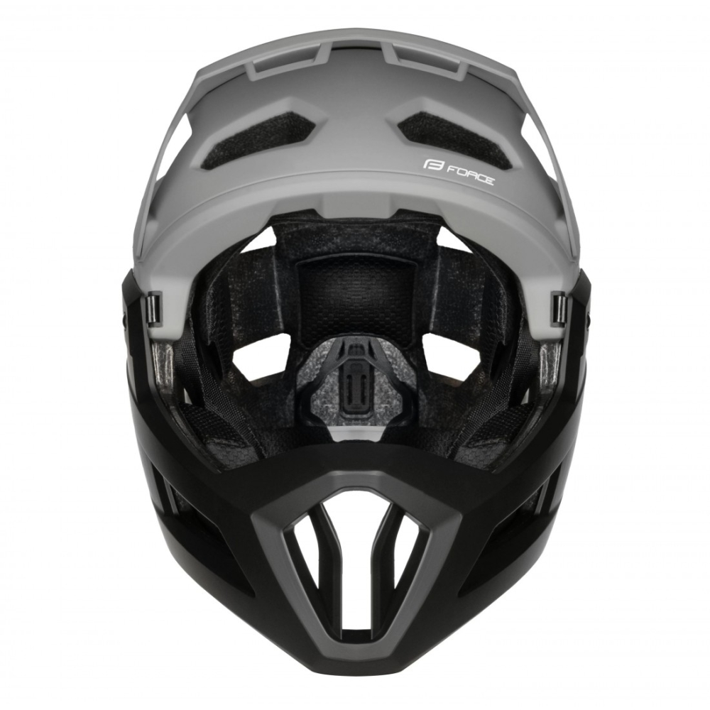 Casca Force VENOM downhill, gri-negru S-M [3]