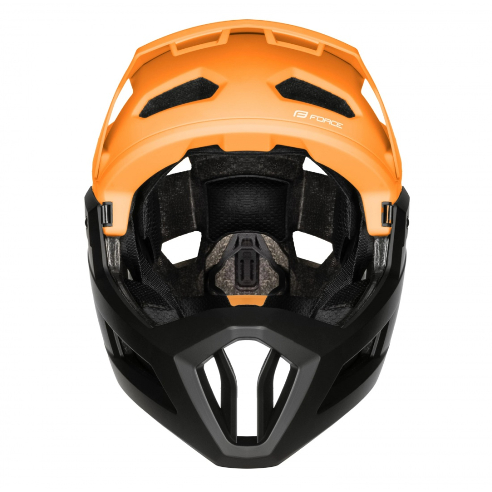 Casca Force VENOM downhill, portocaliu-negru L-XL [3]