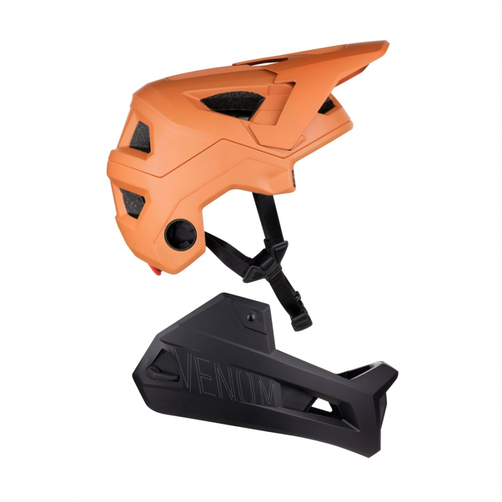 Casca Force VENOM downhill, portocaliu-negru L-XL [7]
