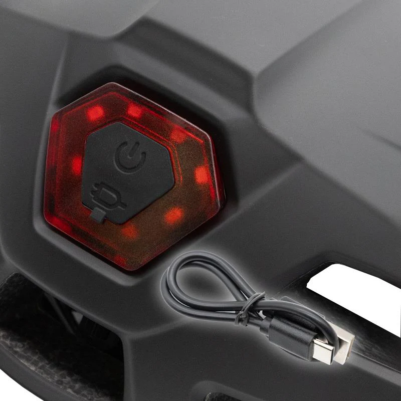 Casca protectie cu lumina fata/spate CP04 neagra [4]