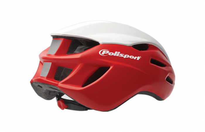 Casca Road Polisport Aero Marime M Rosu/Alb/Negru [3]