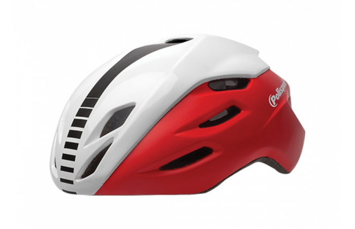 Casca Road Polisport Aero Marime M Rosu/Alb/Negru [2]