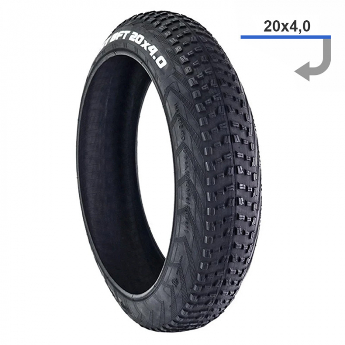 Cauciuc bicicleta electrica CST 20 X 4.0 (100-406) [3]