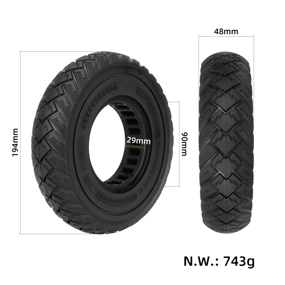 Cauciuc plin trotineta electrica 200 x 50 (8x2) [2]