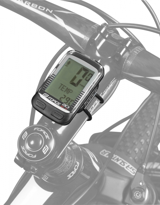 Ciclocomputer Force WLS 20F fara fir negru [3]