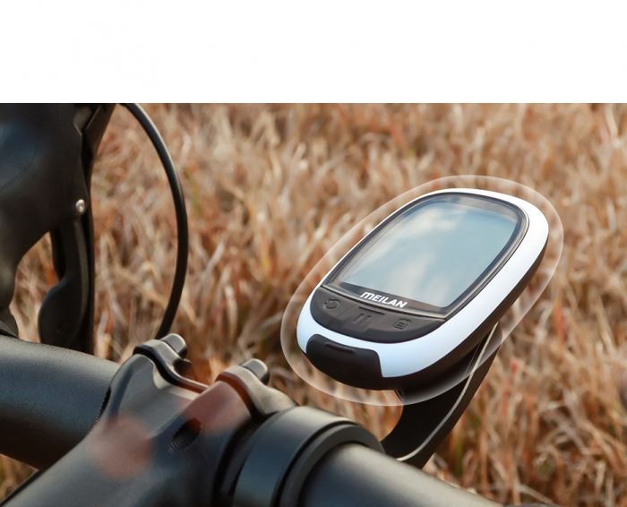 Ciclocomputer GPS pentru bicicleta Meilan M2 Oval, Rezistenta la apa IPX5, Ecran LCD 2.4 inch (Alb) [6]