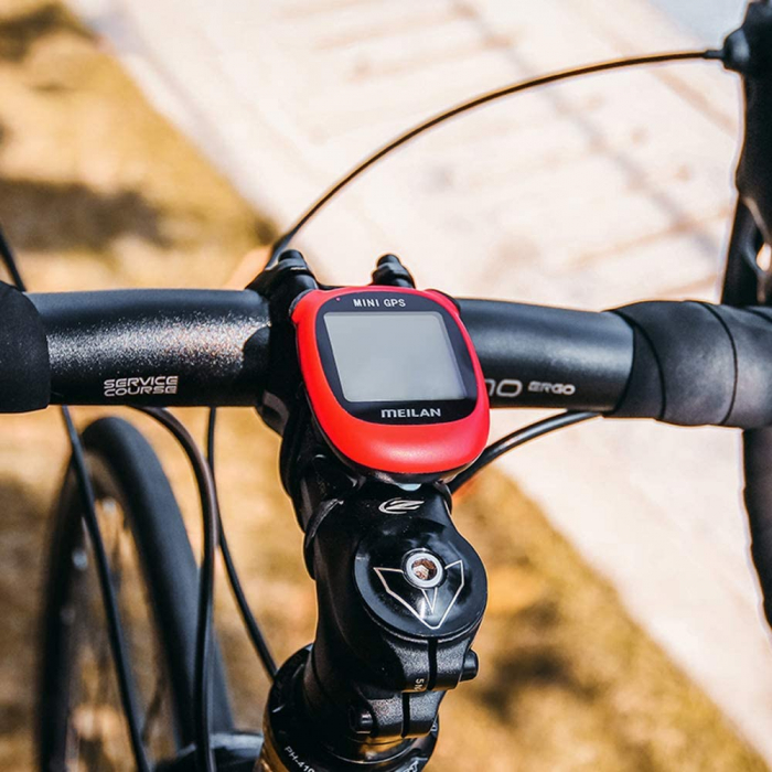 Ciclocomputer GPS pentru bicicleta Meilan M3 mini, Baterie reincarcabila 400 mAh, Rezistenta la apa IPX5, Ecran LCD (Rosu) [4]
