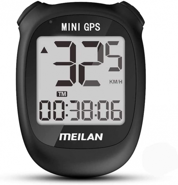 Ciclocomputer GPS pentru bicicleta Meilan M3 mini, Baterie reincarcabila 400 mAh, Rezistenta la apa IPX5, Ecran LCD (Negru) [1]