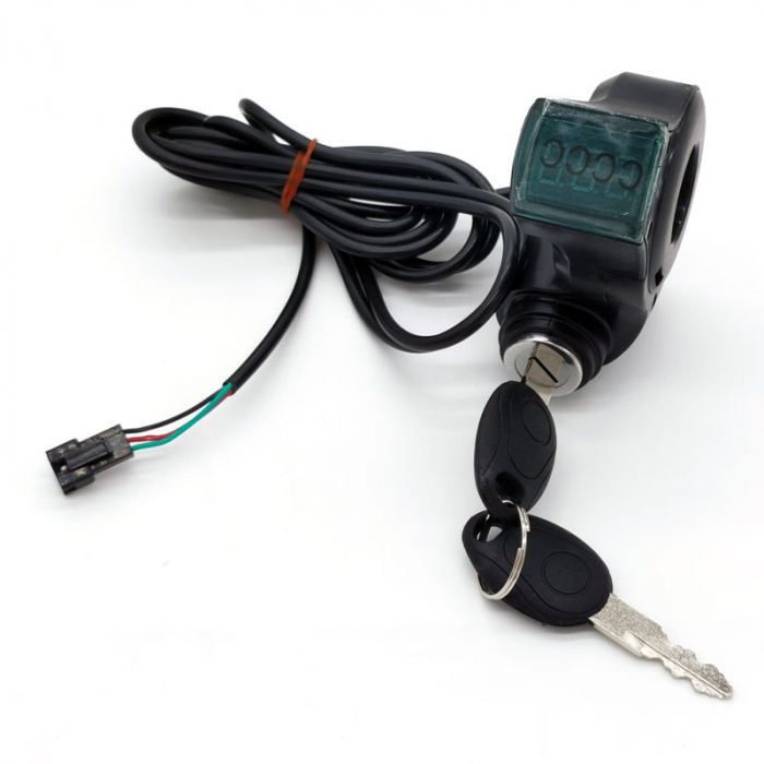 Contact pentru trotineta electrica cu voltmetru  cu conector SM P3  [1]