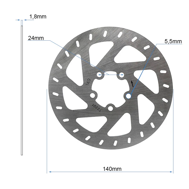 Disc frana 140mm 5H [3]