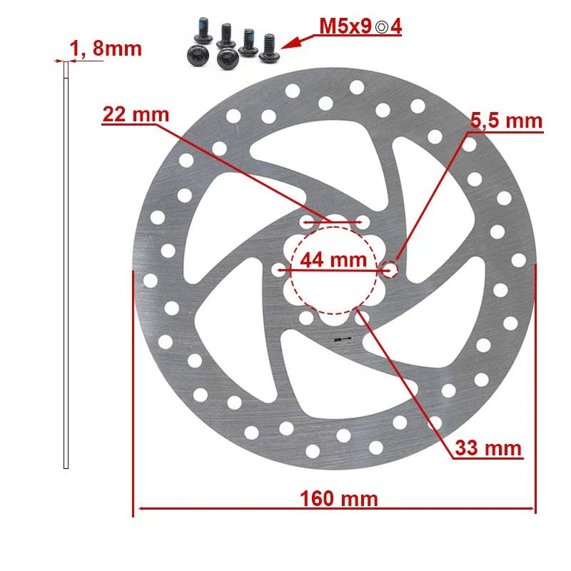 Disc frana 160mm 6H [2]