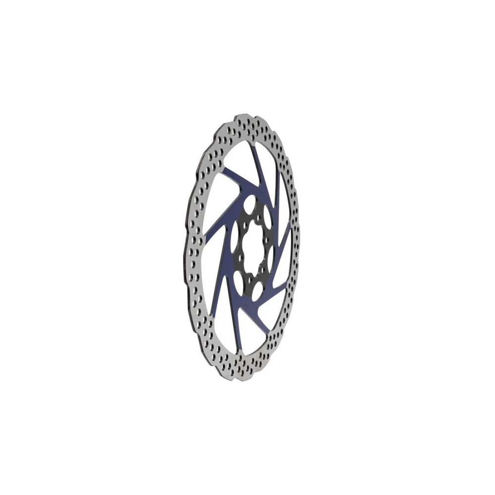 Disc frana eWheel V2 180mm, 6 gauri, Albastru [3]
