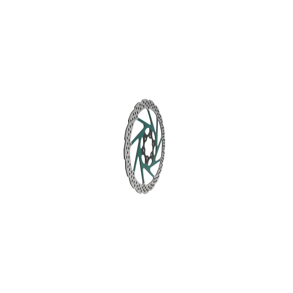 Disc frana eWheel V2 180mm, 6 gauri, Verde [3]
