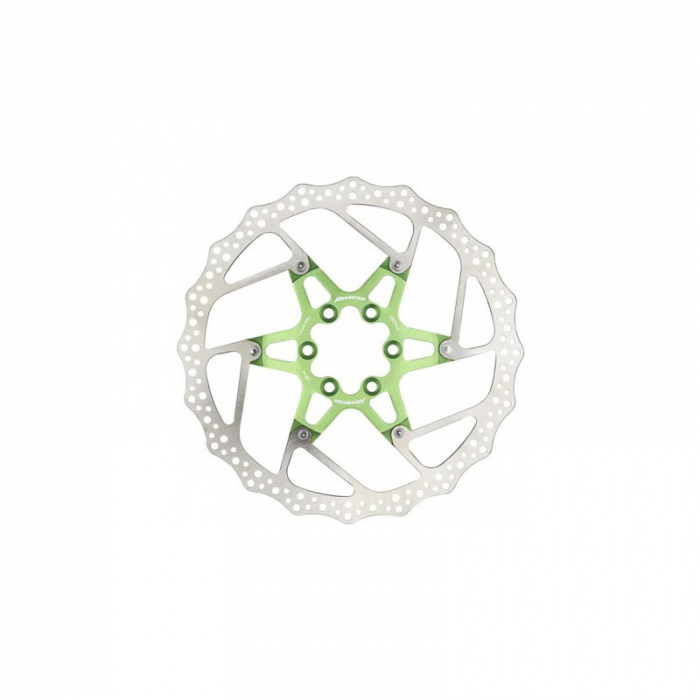Disc frana Reverse Discrotor 180mm aluminiu/otel verde deschis [1]