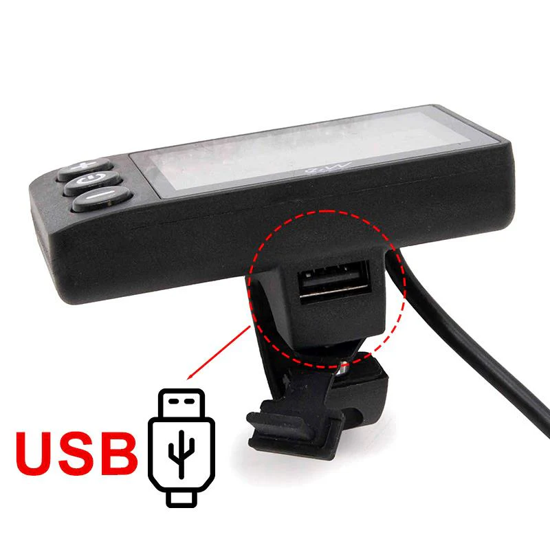 Display pentru trotineta/bicicleta electrica S866 cu port USB [2]