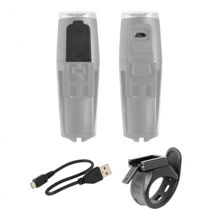 Far fata Force Shark USB 500Lm Negru Negru [2]
