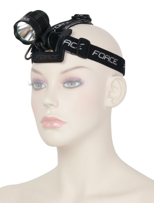 Far Led bicicleta fata Force Glow-3 1000 Lumeni, Cree Led, negru [5]
