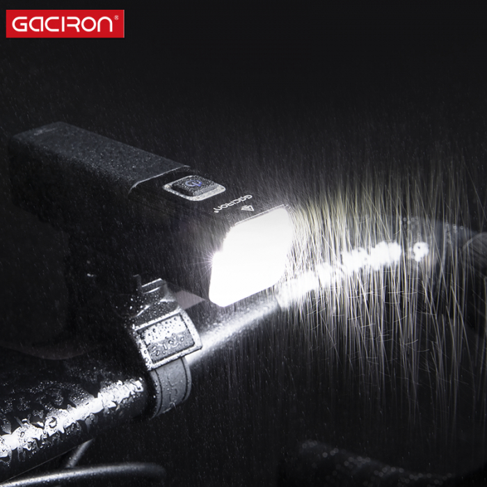 Far Led Bicicleta Gaciron V10L-800, Putere 800 lumeni, Baterie Reincarcabila 2500 mAh, Rezistenta la Apa IPX6, Aluminiu [4]