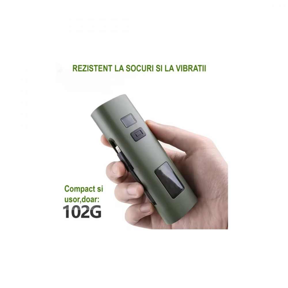Far reincarcabil Fivestars Power Light PBL-6400, powerbank 6400 mAh, USB Type-C, kaki [8]