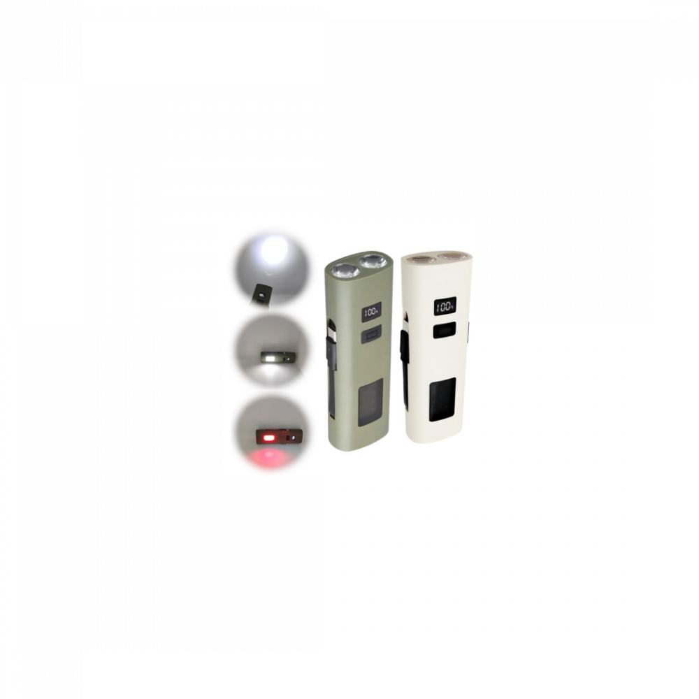 Far reincarcabil Fivestars Power Light PBL-6400, powerbank 6400 mAh, USB Type-C, kaki [2]