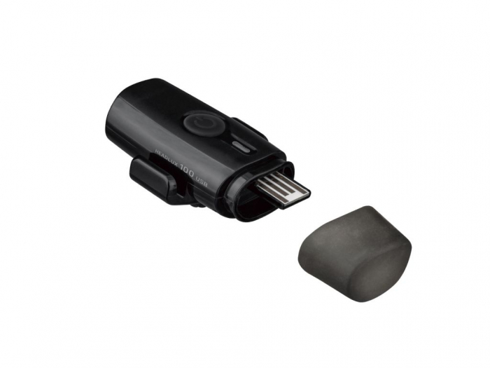 Faruri Set Topeak PowerLux Combo TMS098, Fata HeadLux 100Usb, Spate TailLux 25 Usb - Negru-Rosu [4]