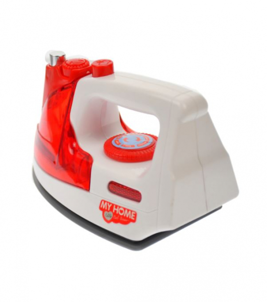 Jucarie de rol, fier de calcat pentru copii, My Happy Family, cu lumini si sunete, rosu [3]