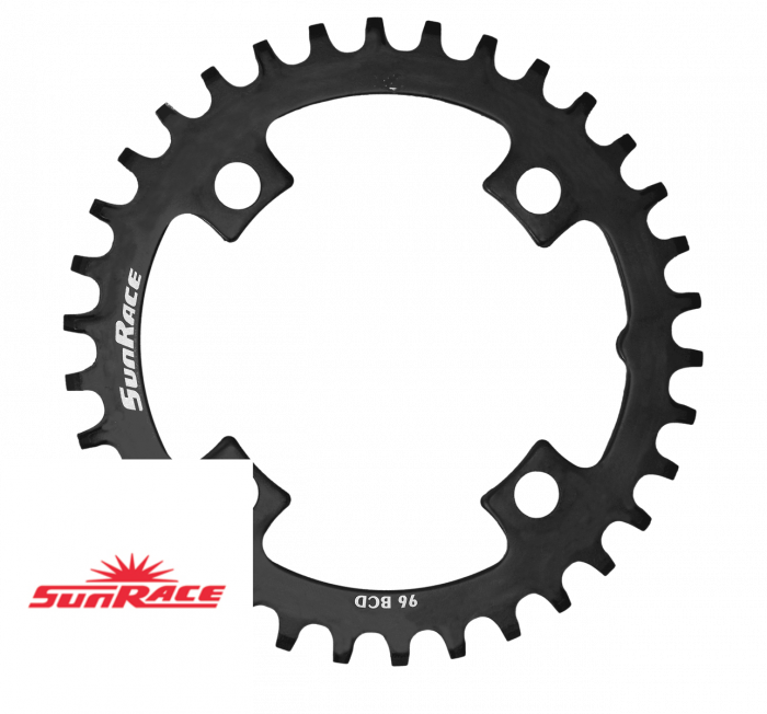 Foaie Angrenaj SUNRACE CRMS66 Metal 22T Negru  BCD 64 [1]