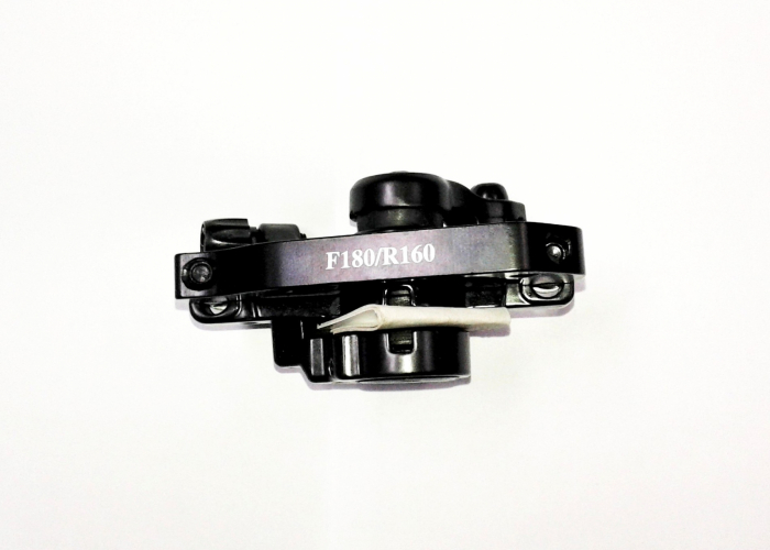 Frana Disc Mecanica Power C-Star Rush Bx-351 - Dhs,  Alu, etrier fara disc, adaptor IS fata sau spate, suruburi, complet, negru [2]
