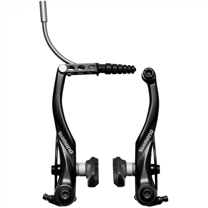 Frana V-Brake, Br-T4000, Spate, X-Type(Thin Spacer Outside), S65T Shoe, 25.0Mm Fixing Bolts, W/O Inner Cable Lead Unit, Black, Bulk [1]