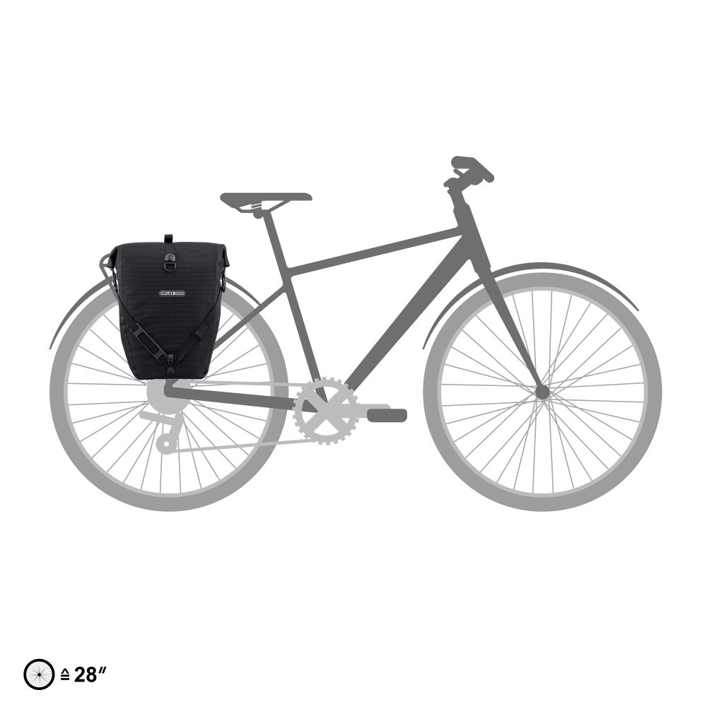 GEANTA PORTBAGAJ ORTLIEB BACK-ROLLER HIGH-VIS 20L Black-refl V2 [5]