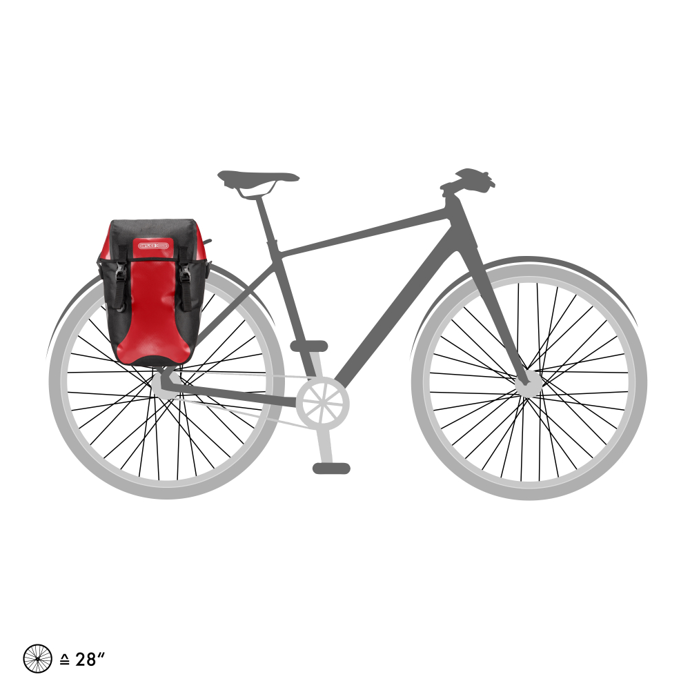 GEANTA PORTBAGAJ ORTLIEB BIKE-PACKER 40L Red - black [5]
