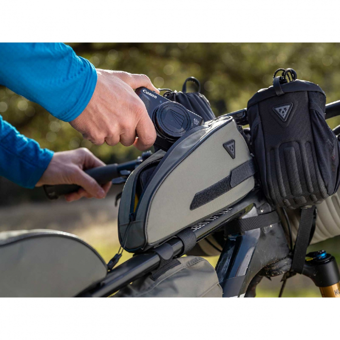 Geanta Topeak Toploader TBP-TL1G - Volum 0.75 L, Verde - logo Gri [4]
