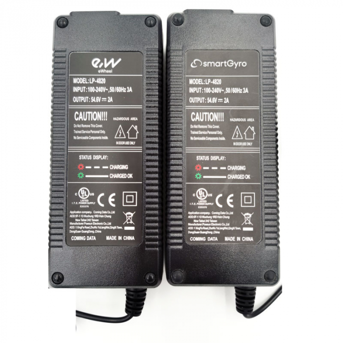 Incarcator trotineta electrica 48V, Output 54.6V/ 2A cu mufa GX16(3pini) [5]