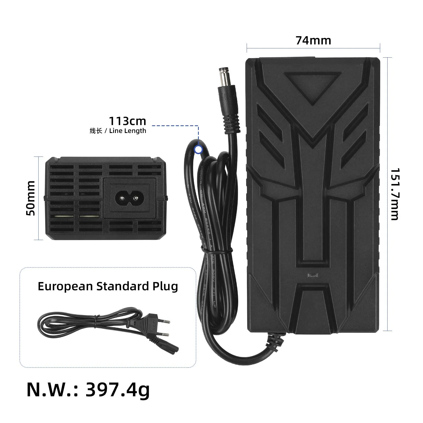 Incarcator trotineta electrica DC2.1 36V-42V (3A) [4]
