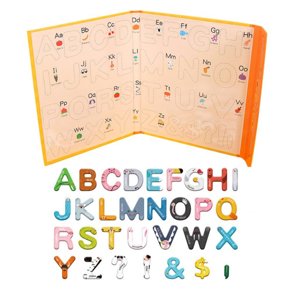 Joc lemn Carte cu Litere Magnetice si cuvinte in Engleza - Invatam alfabetul Pairing Letters [3]