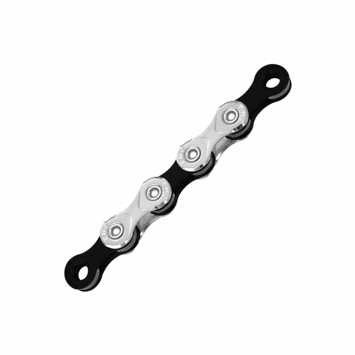 Lant Bicicleta KMC X10, 10 Viteze, 1/2x11/128 inch, 122 Zale, Argintiu-Negru [1]