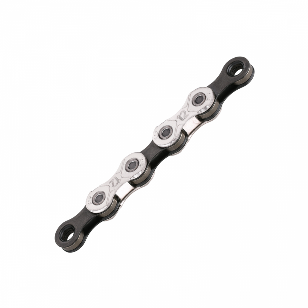 Lant Bicicleta Kmc X12 - 1/2 x 11/128 Inch, 12 Viteze, Argintiu-Negru [1]
