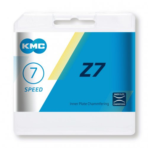 Lant bicicleta KMC Z7, 116 zale, argintiu-maro [3]