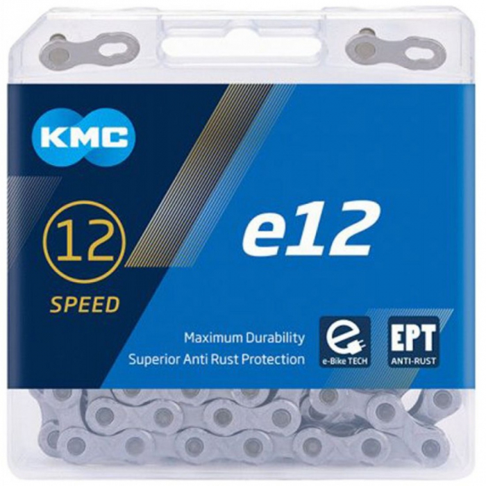 Lant KMC E12 EPT 12 Viteze 130 Zale Ebike Argintiu - Set 25 bucati [1]